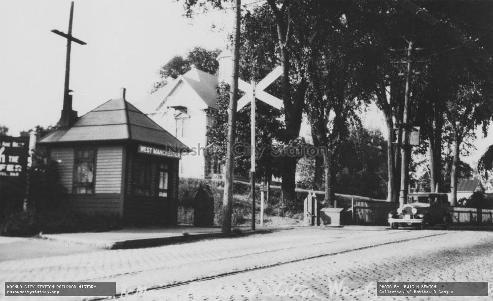 Postcard: Boston & Maine Railroad Station, West Manchester, New Hampshire